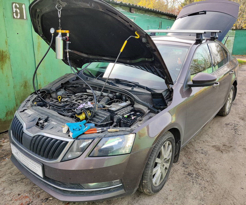 Skoda Octavia a7 1.8 промывка топливных форсунок без снятия — Промывка ...