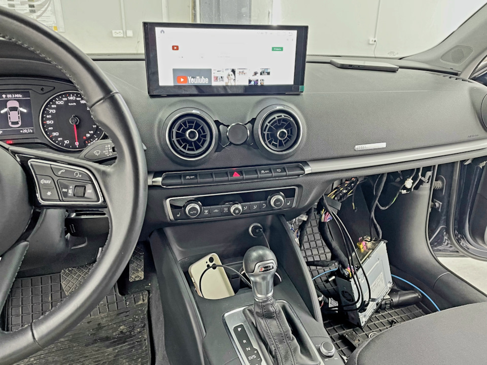 Установка нештатной магнитолы Ауди A3 8V — Audi A3 Sedan (8V), 1,4 л ...