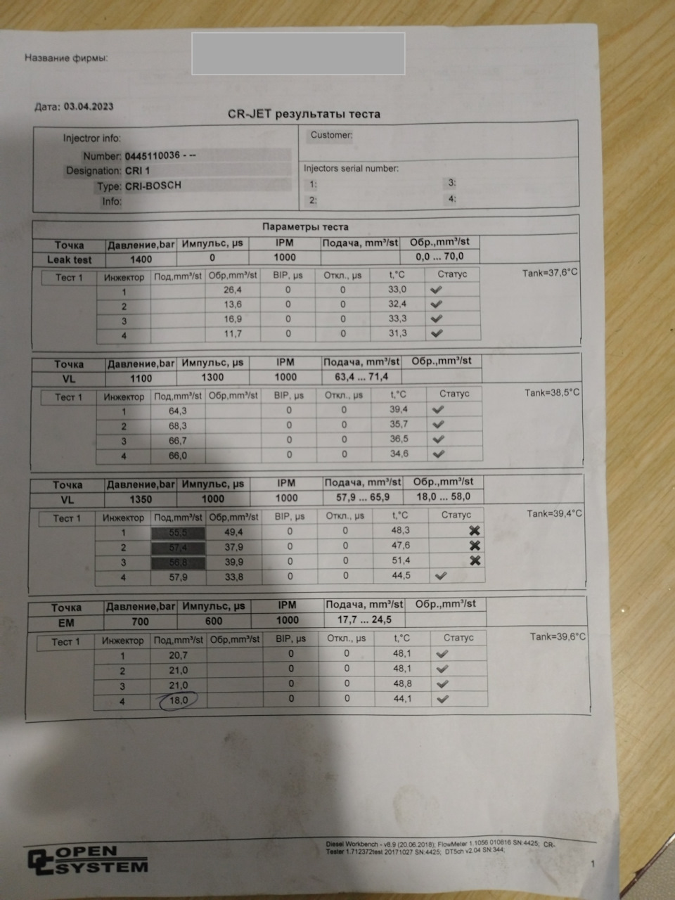 Настройка форсунок. — Citroen C5 (1G), 2,2 л, 2002 года | другое | DRIVE2
