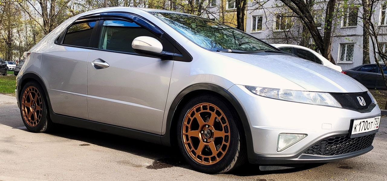 Слик + полуслик :) — Honda Civic Hatchback (8G), 1,8 л, 2011 года ...