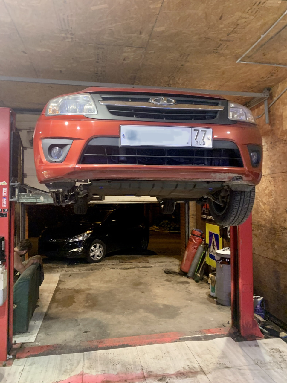 Замена ремня ГРМ, новая защита картера — Lada Гранта, 1,6 л, 2013 года ...