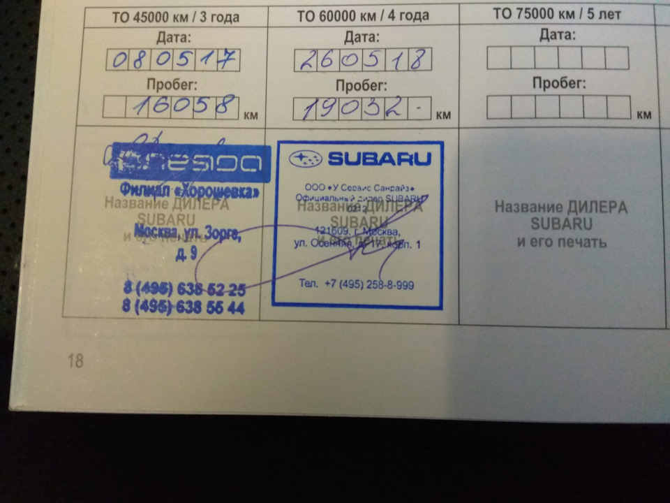 Фото в бортжурнале Subaru Outback (BR)