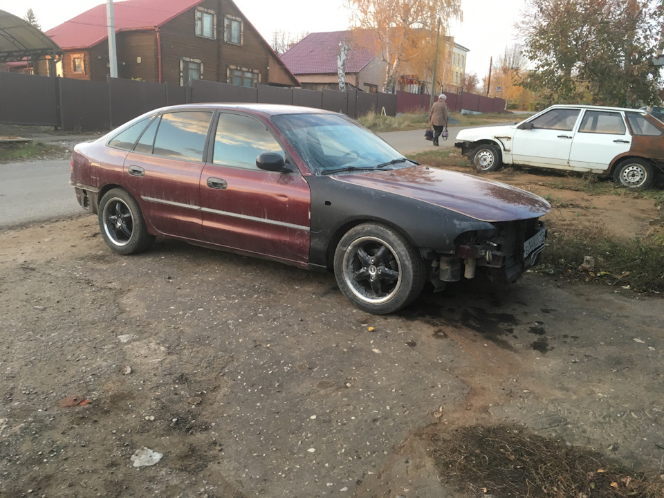 R16 vs R17 — Mitsubishi Galant (7G), 1,8 л, 1996 года | колёсные диски ...