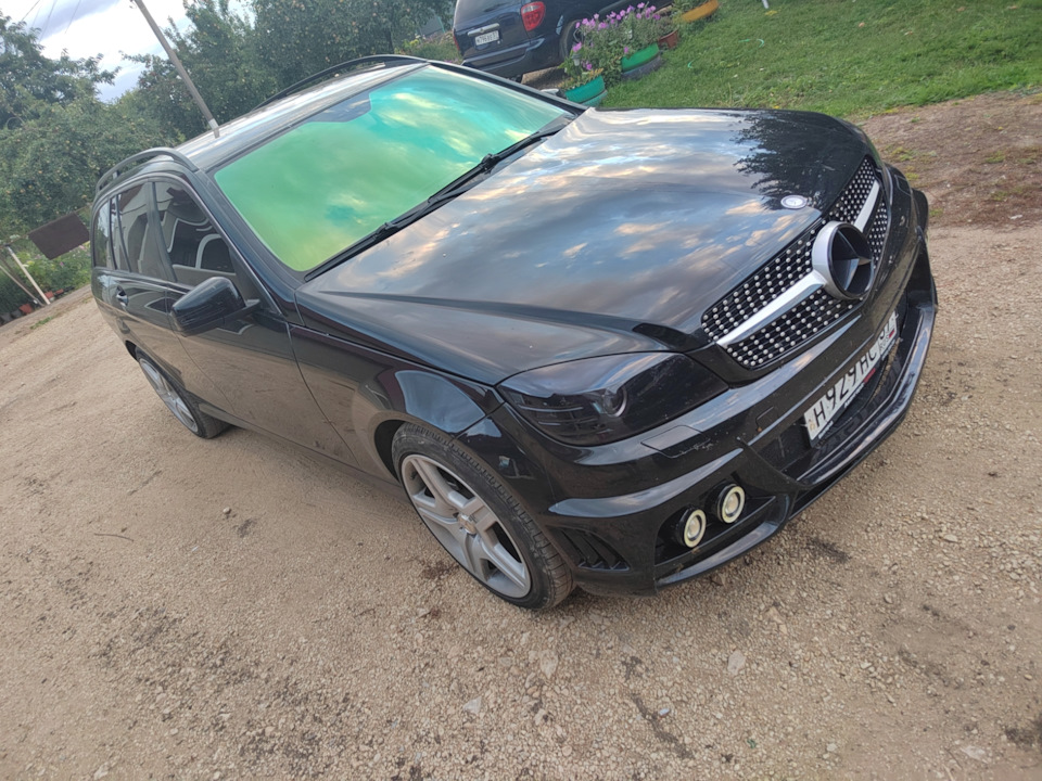 Лоб в хамелеон — Mercedes-Benz C-class (W204), 1,8 л., 2009 года ...