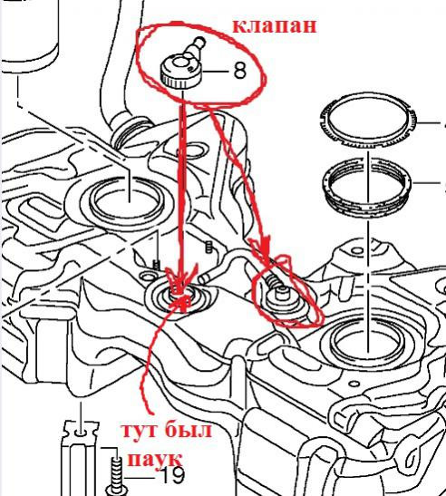 Как открыть клапан бензобака фольксваген тигуан