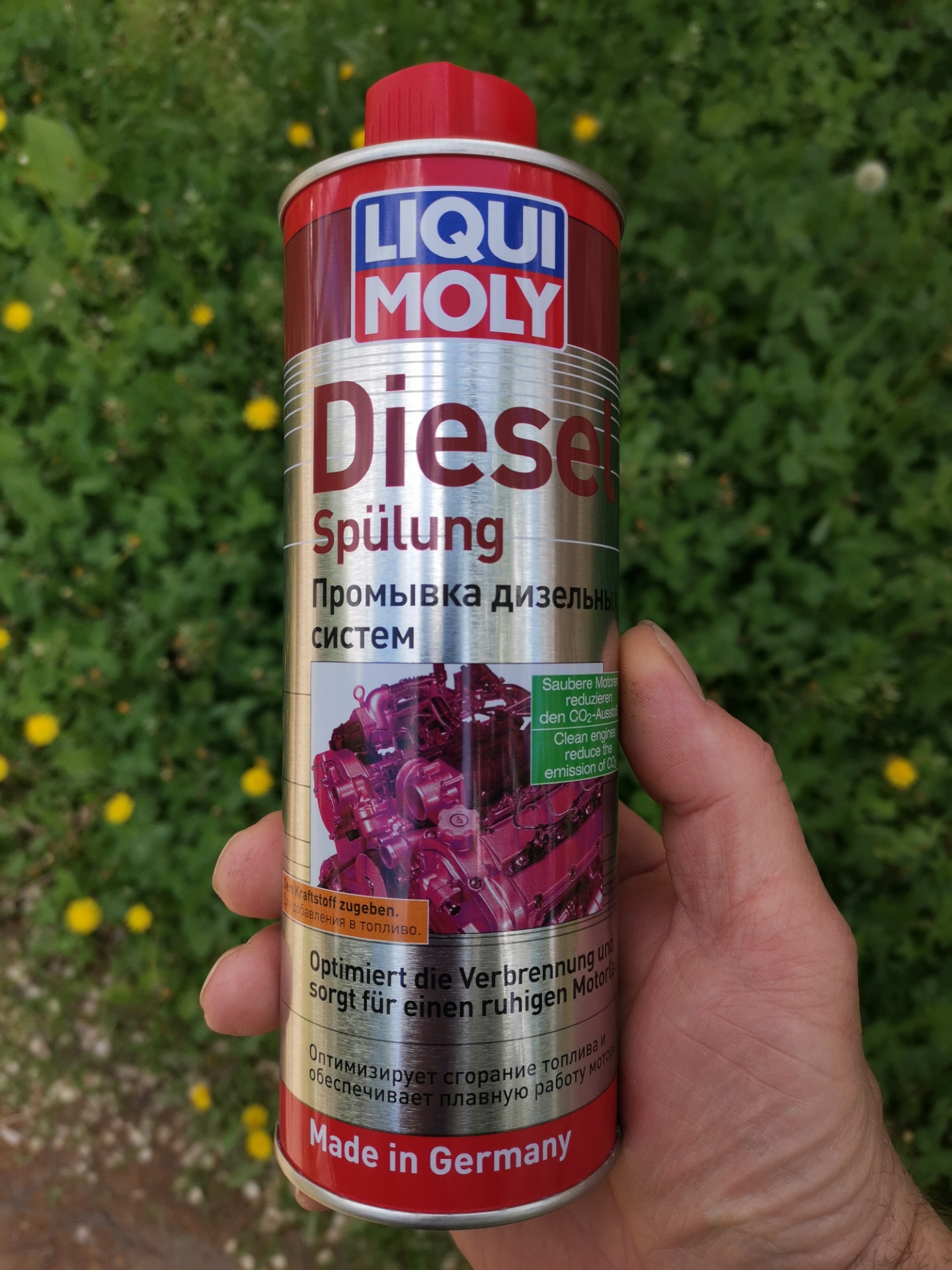 Moly diesel spulung