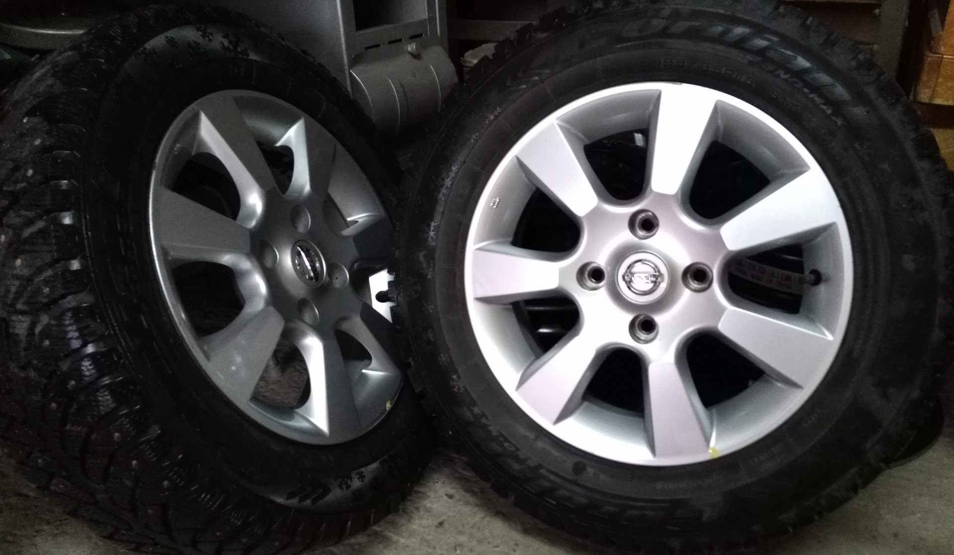 Собрал зимний комплект — Nissan Tiida (1G), 1,6 л, 2012 года | колёсные ...