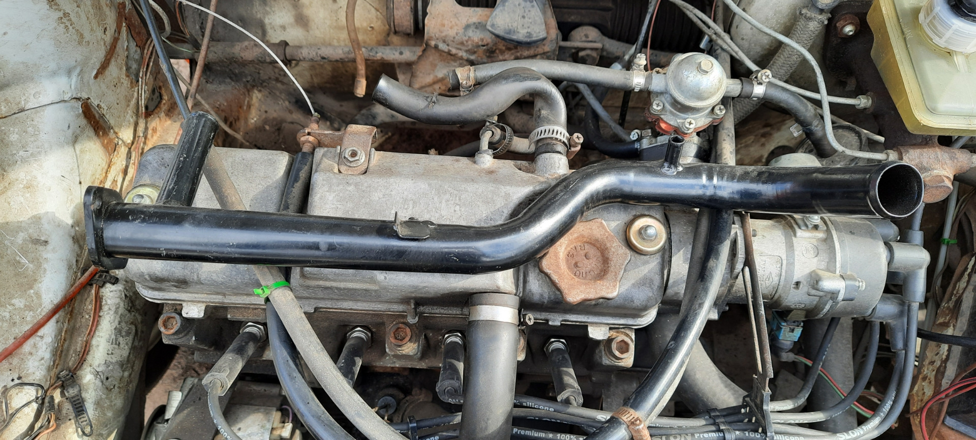 Замена помпы, подводящей трубы, приёмной трубы — Lada 2109, 1,3 л, 1990 ...