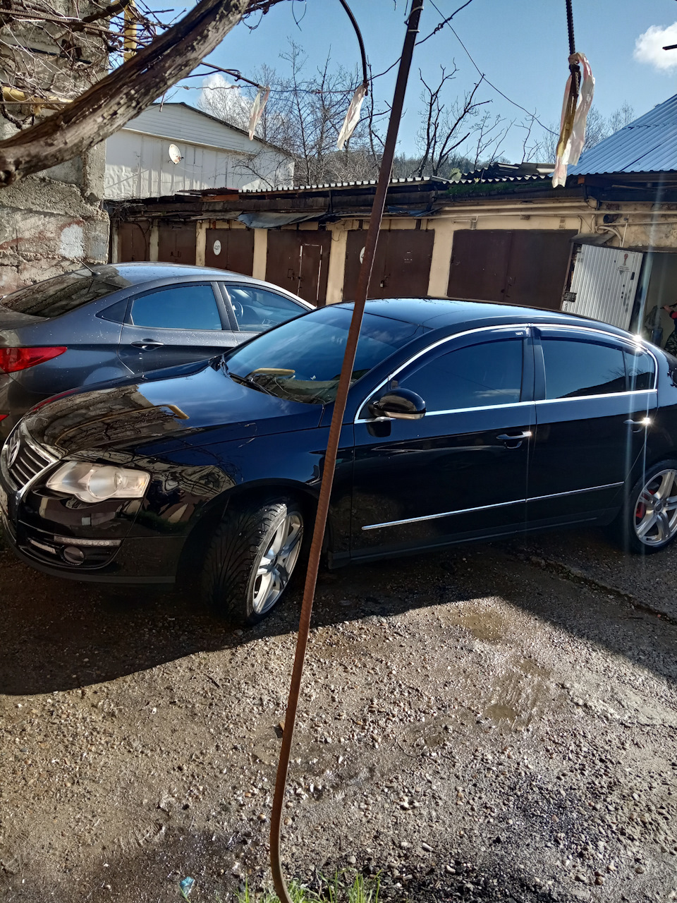 Черная фурия в белом мате) — Volkswagen Passat B6, 1,8 л, 2008 года ...
