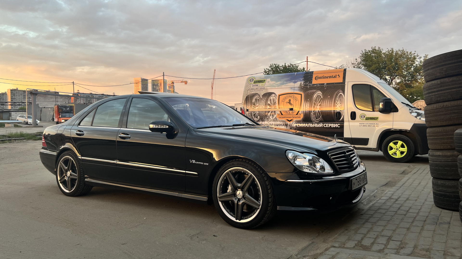 Mercedes-Benz S 55 AMG (W220) 5.5 бензиновый 2003 | Чёрный лебедь на DRIVE2