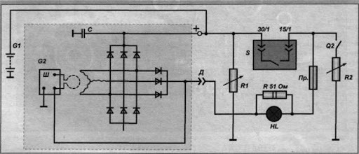 Заз 1102 схема генератора