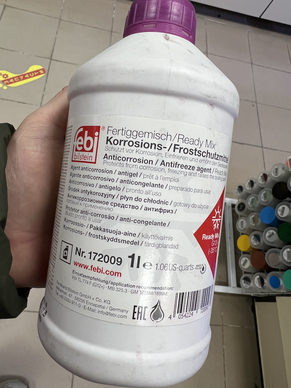 172009 Антифриз фиолетовый -35C G12+, FEBI | Запчасти на DRIVE2