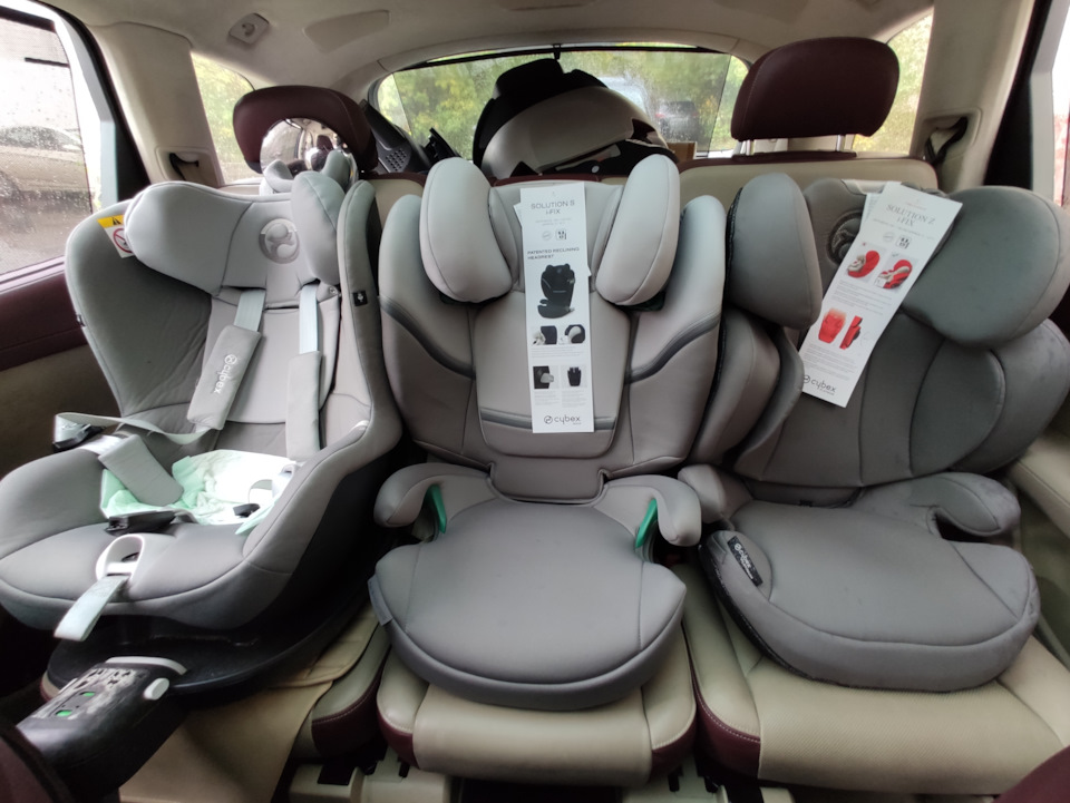 3 детских кресла с isofix на втором ряду — Audi Q7 (2G), 3 л, 2017 года |  аксессуары | DRIVE2