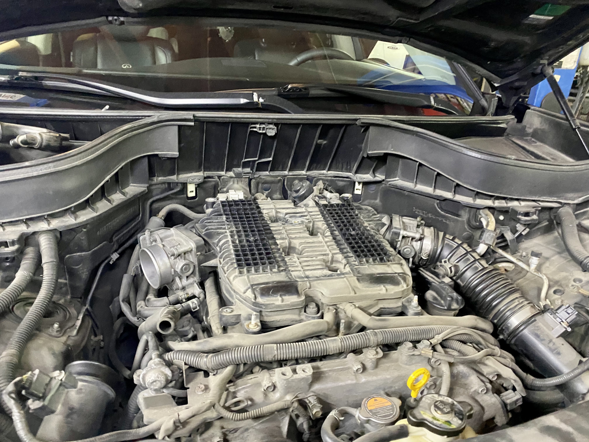 ТО 170т.км. + замена втулки рулевой рейки — Infiniti FX (2G), 3,7 л ...