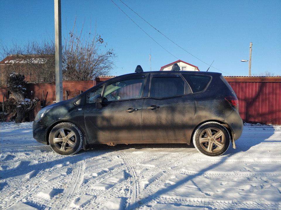 Компенсация просевших пружин — Opel Meriva (B), 1,4 л, 2013 года ...