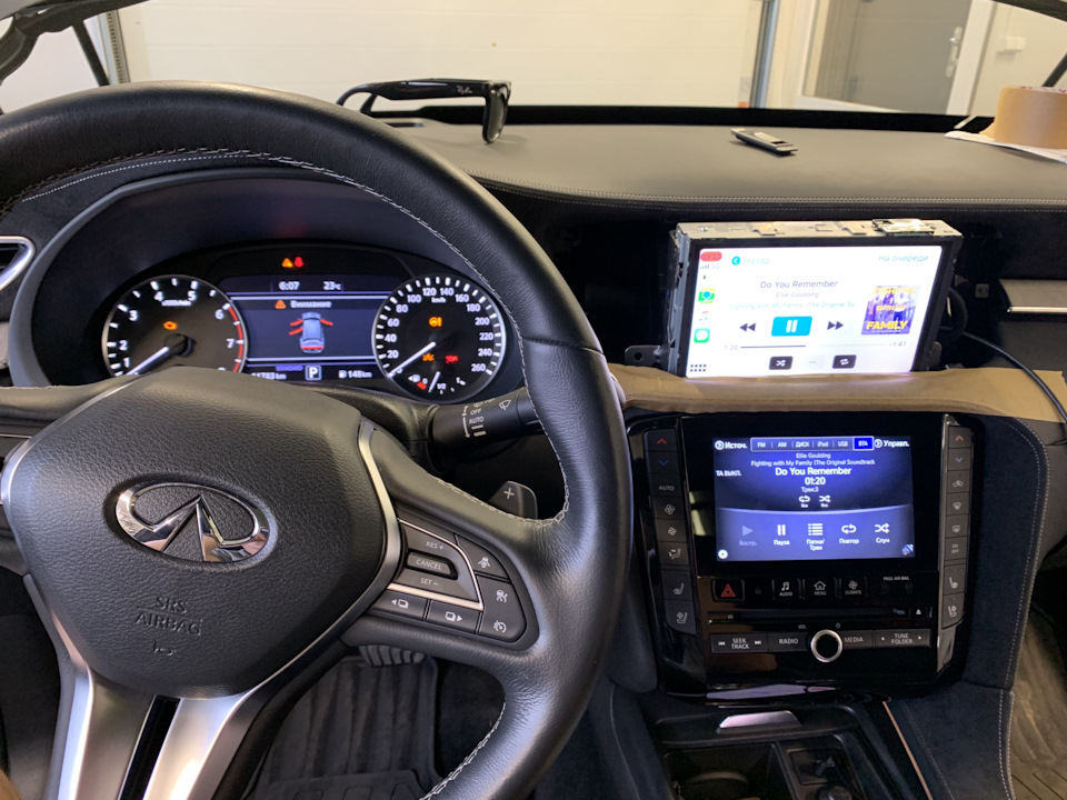 Установка верхнего дисплея и новый интерфейс. — Infiniti QX50 (2G)