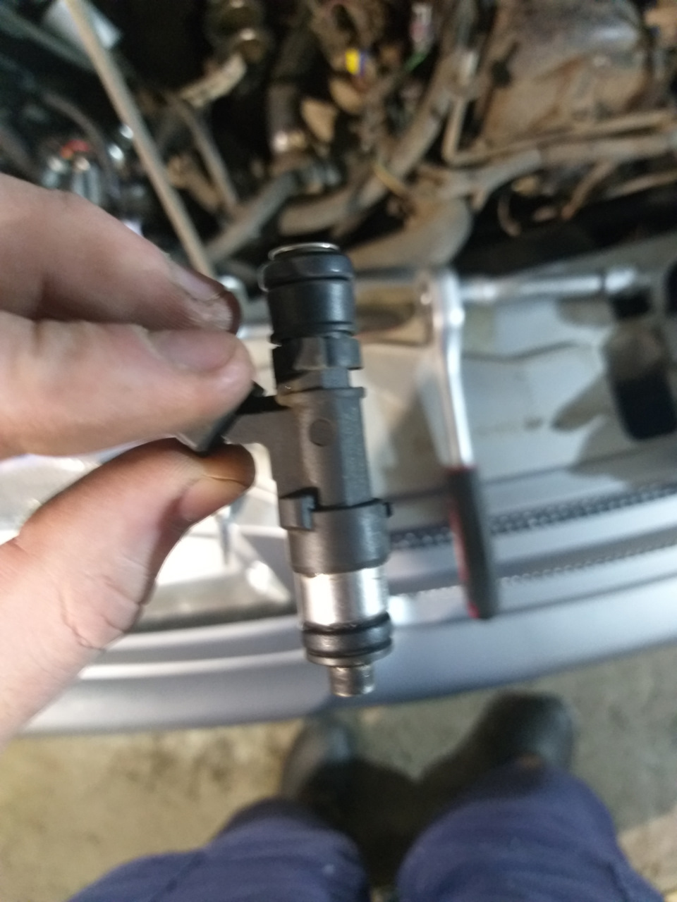 Замена уплотнительных колец на форсунках, устранение подсосе воздуха ...
