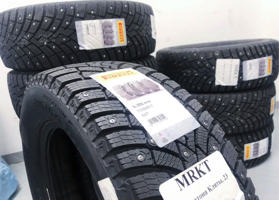 Шины зимние шипованные Pirelli 215/60 R17 на Hyundai Creta (2G ...