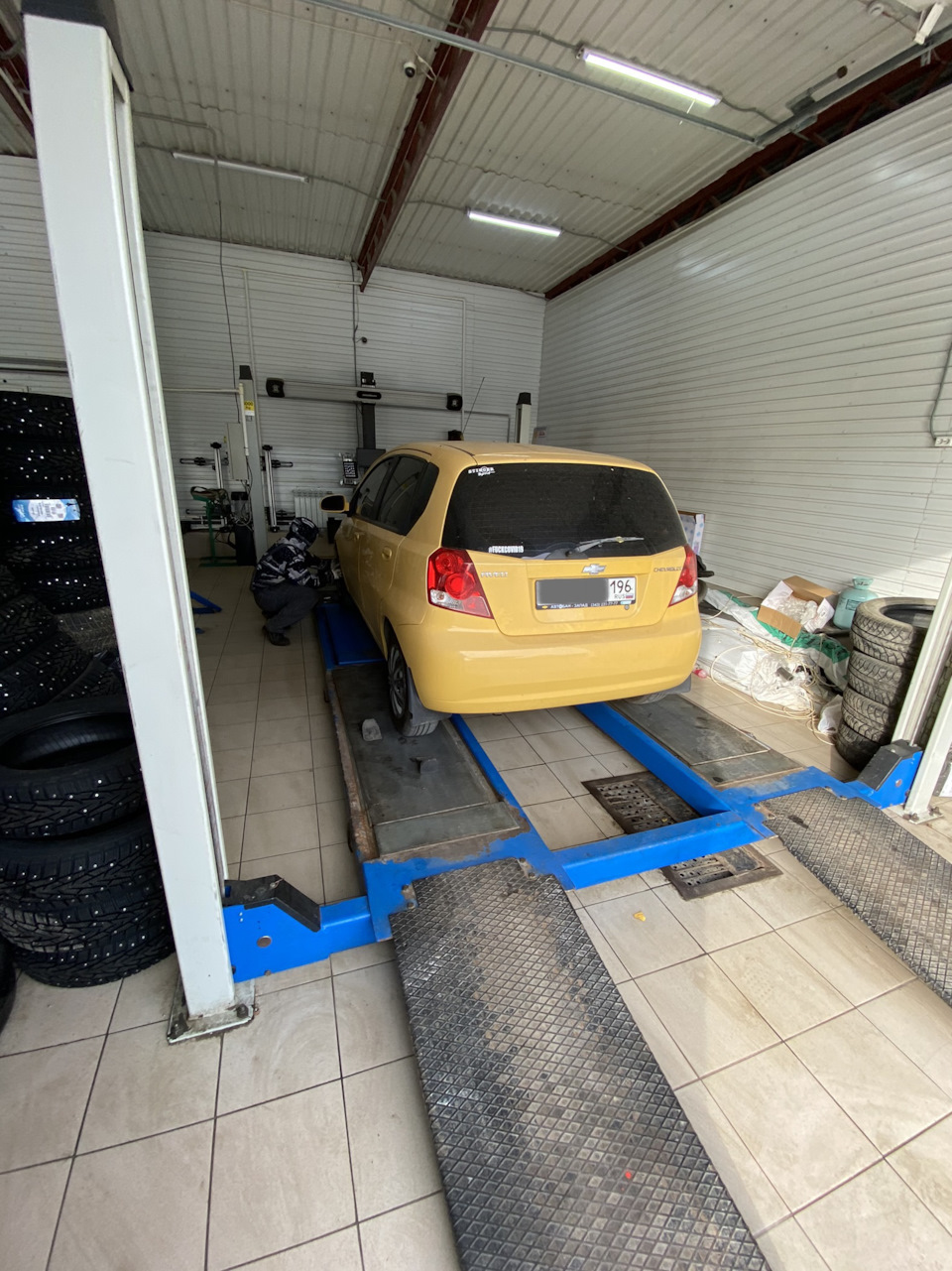 Сход-Развал 😡 — Chevrolet Aveo 5-door (1G), 1,2 л, 2007 года | визит на ...