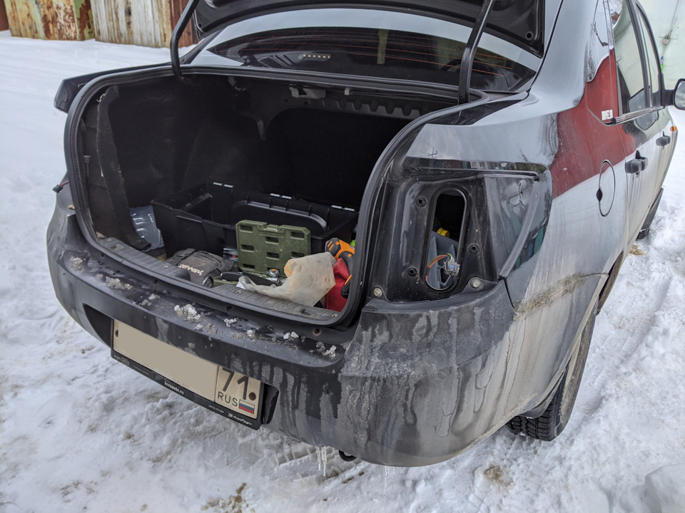 Обвес Гранта Спорт. Часть 1. Задний бампер — Lada Гранта (1G), 1,6 л ...