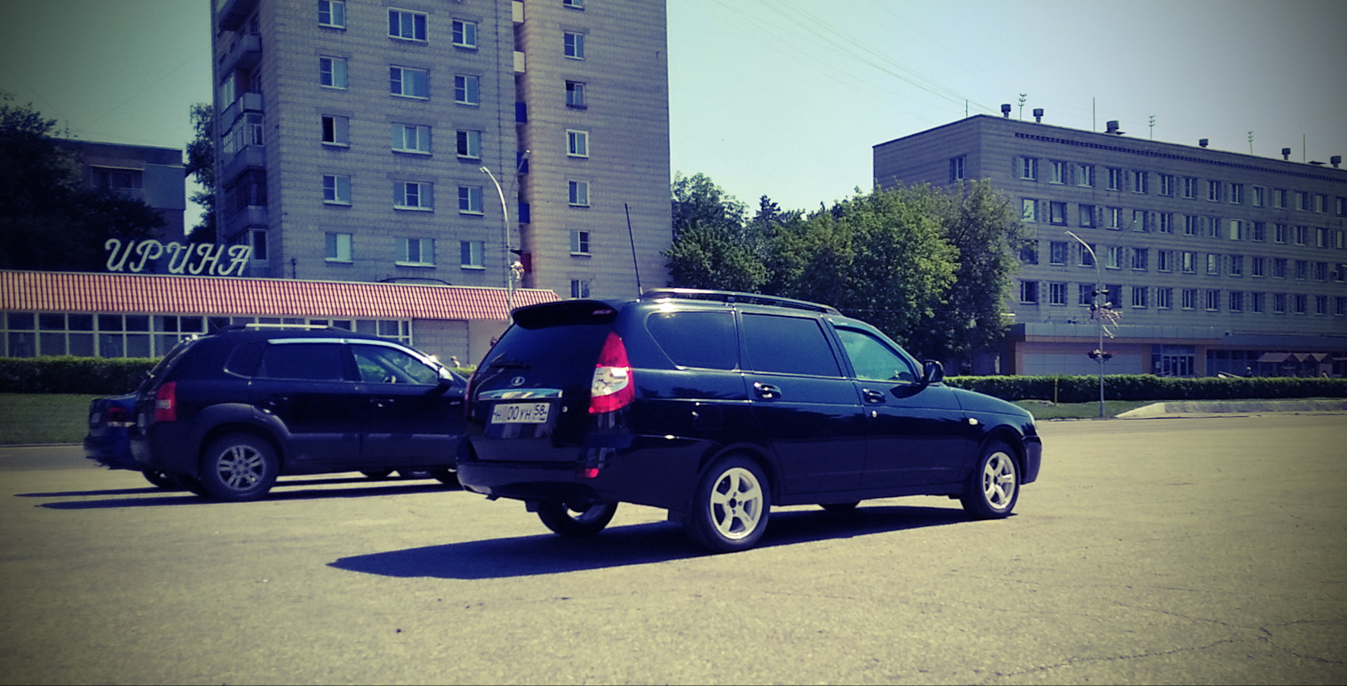 На природу пруд Кавказ — Lada Приора универсал, 1,6 л, 2011 года ...