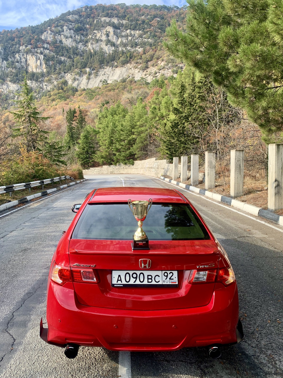 КУБОК МАШИНЫ ДНЯ 🏆 СМЕНА КОЛЕС В +15 ❄️ ЕВПАТОРИЯ🏞 — Honda Accord (8G),  2,4 л, 2008 года | фотография | DRIVE2