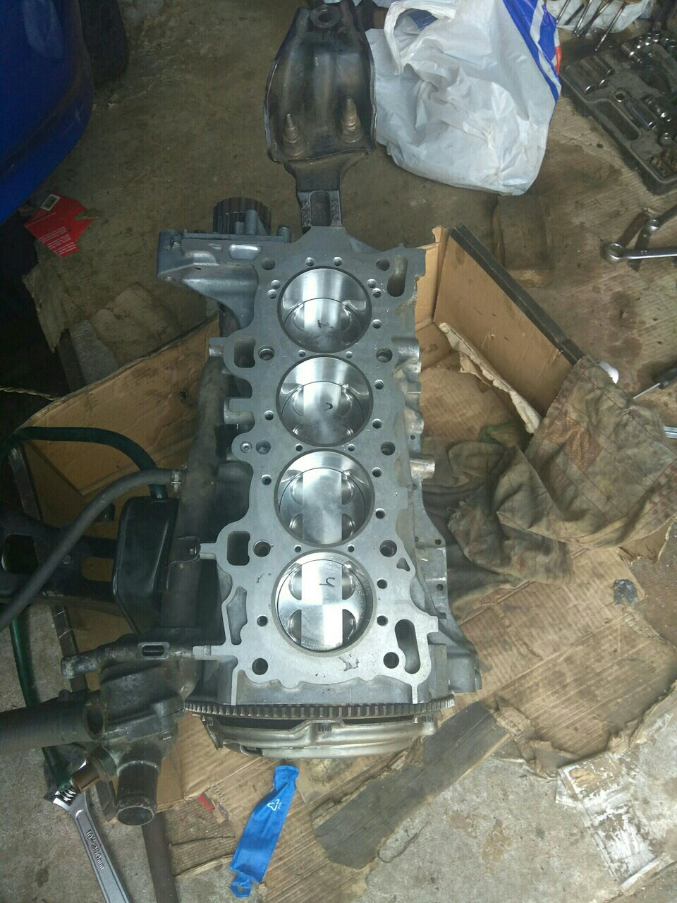 Перегильзовка блока. — Honda Civic Coupe (6G), 1,6 л, 1997 года ...