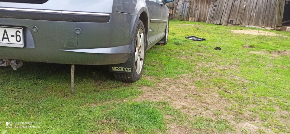 Брызговики (бюджетный вариант))) — Peugeot 407, 2 л, 2005 года ...