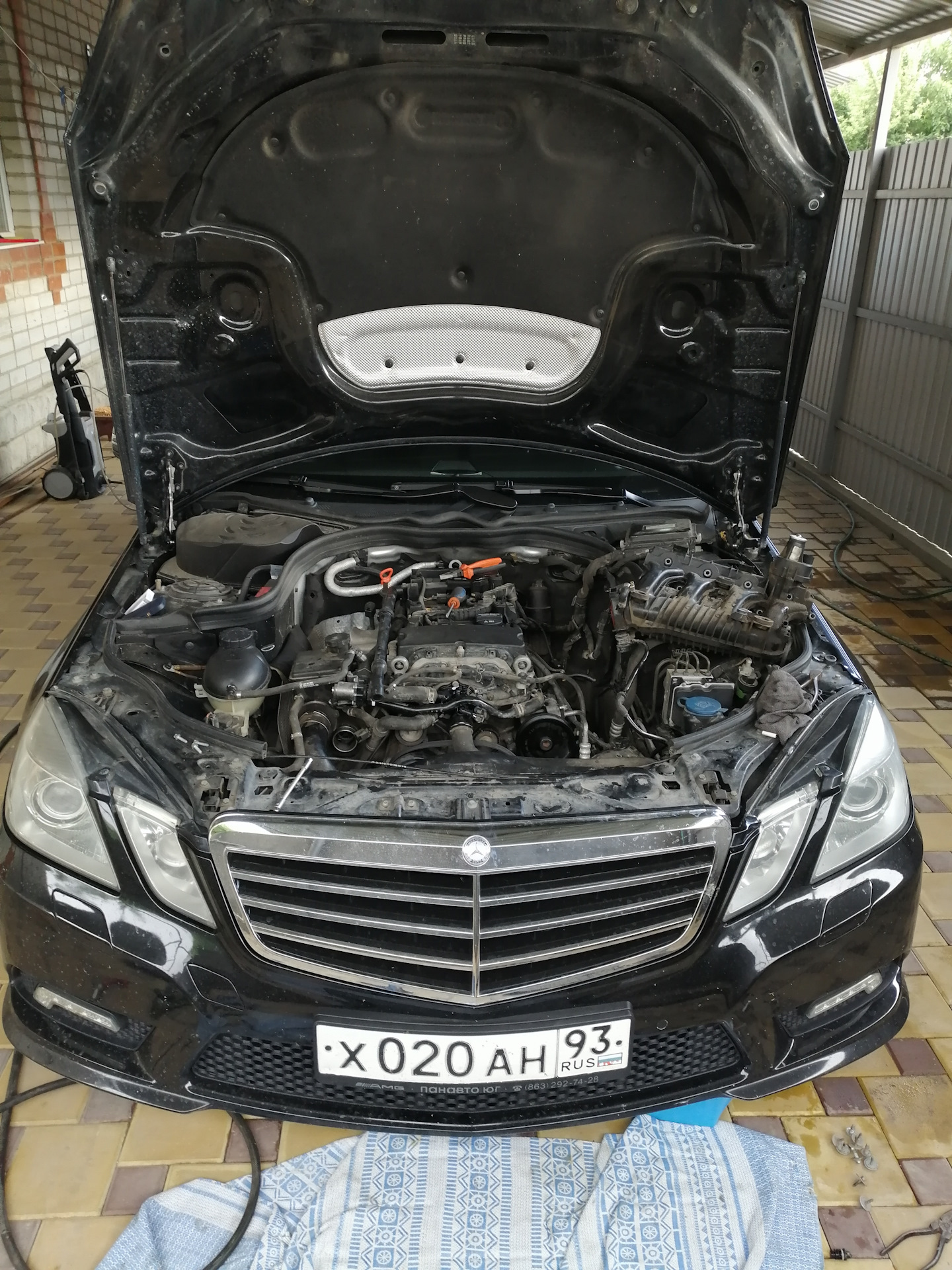 Замена ТНВД M271 EVO, победа — Mercedes-Benz E-class (W212), 1,8 л, 2010  года | своими руками | DRIVE2