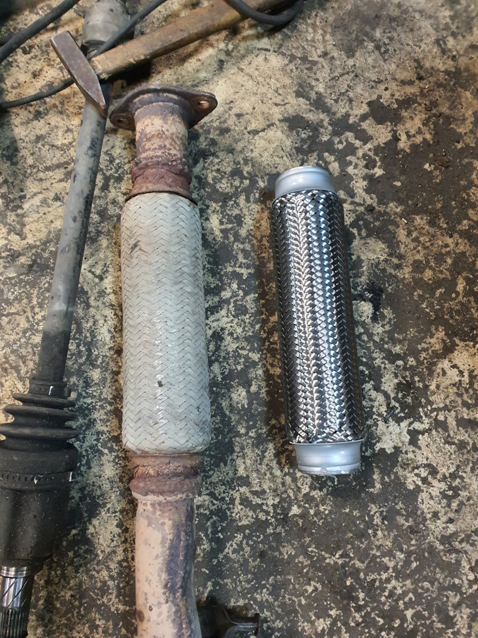 Ремонт арки крыла и глушителя. — Nissan Bluebird (T12/T72), 2 л, 1988 ...