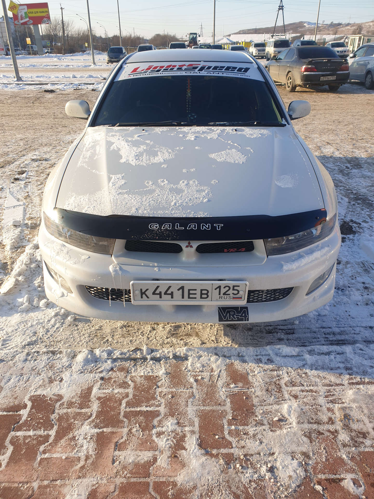 Мухобойка — Mitsubishi Galant (8G), 2 л, 2000 года | стайлинг | DRIVE2