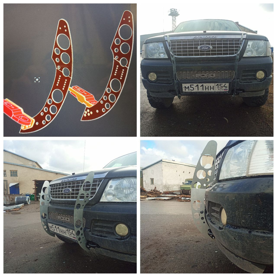 PushBar (пушбар-Американский таран) — Ford Explorer (3G), 4 л, 2004 года |  своими руками | DRIVE2