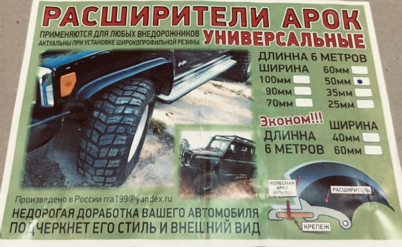 Расширители арок — УАЗ 39094, 2,9 л, 2012 года | кузовной ремонт | DRIVE2