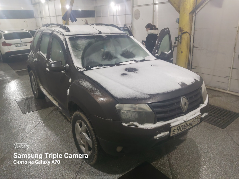 Заехал на мойку и регулировка фар Дастер — Renault Duster (1G), 1,6 л ...
