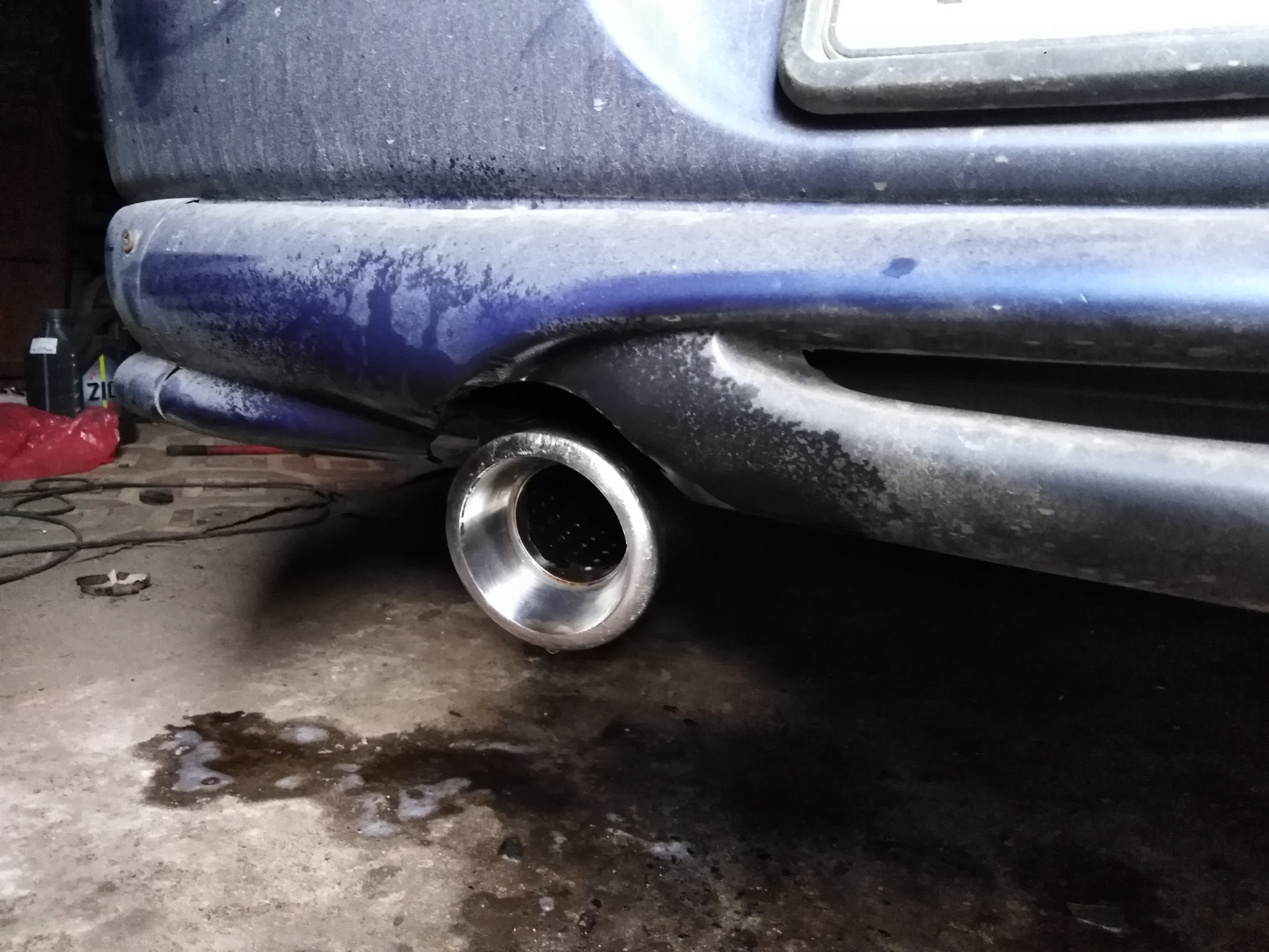 Чистота и блеск выхлопа. Чистка нагара глушителя. — Lada 21101, 1,5 л ...