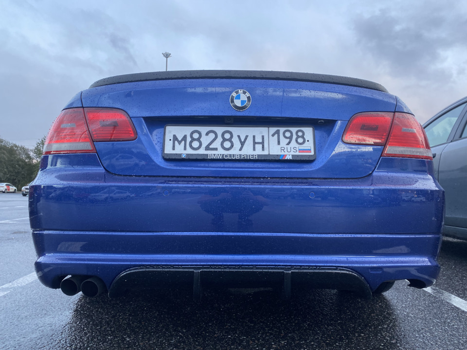 Модернизация заднего бампера — BMW 3 series Coupe (E92), 2,5 л, 2008 ...