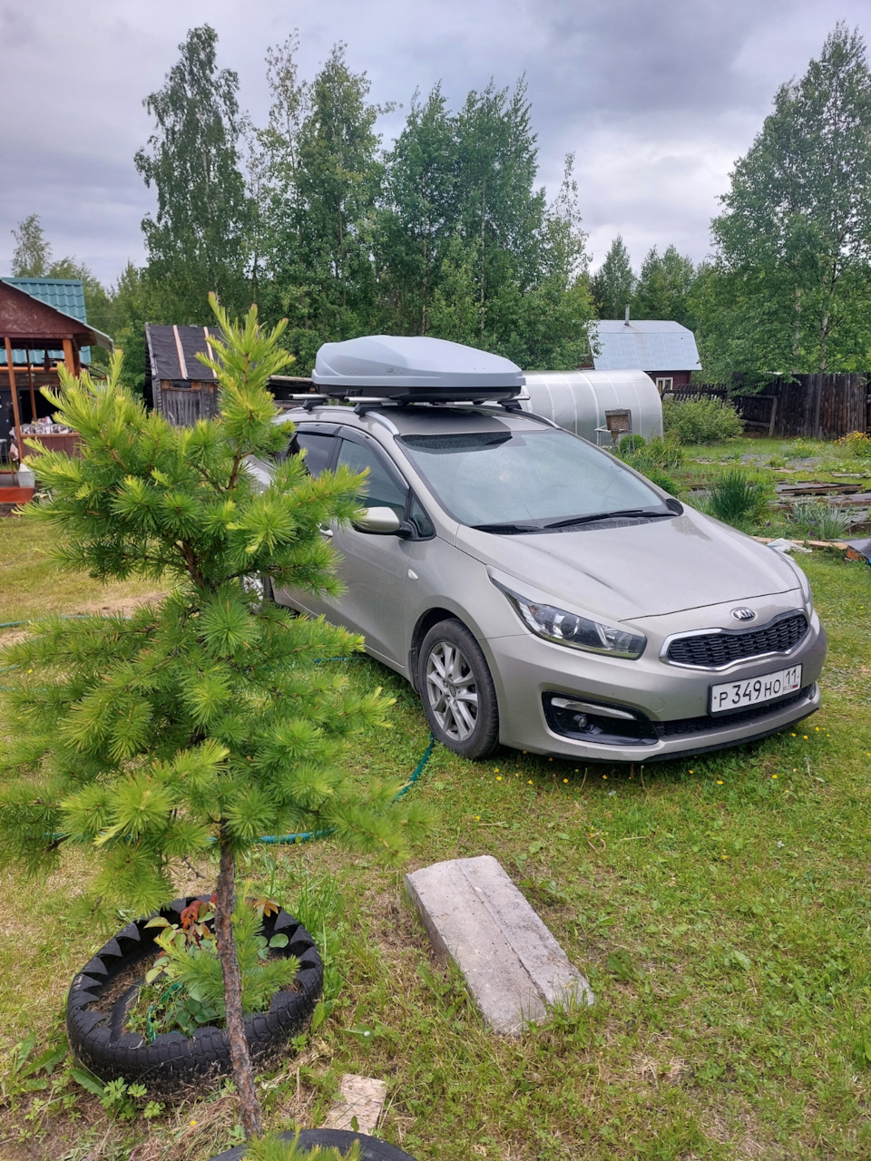 Готовимся в отпуск. Lux irbis 175 — KIA Ceed SW (2G), 1,6 л, 2017 года ...