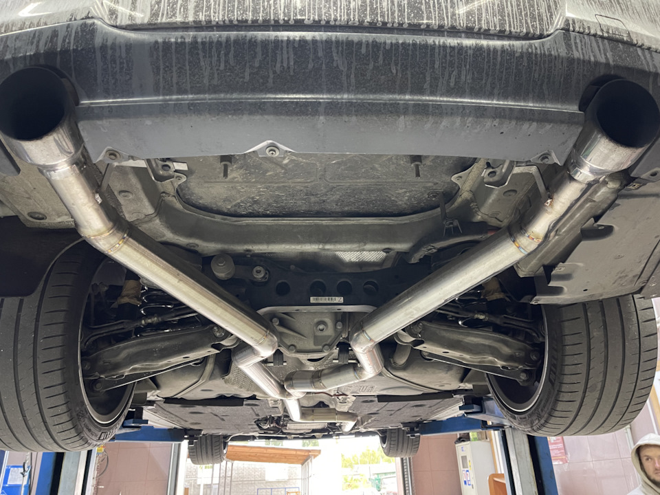 Законченная версия полного выхлопа — BMW 3 series (E90)