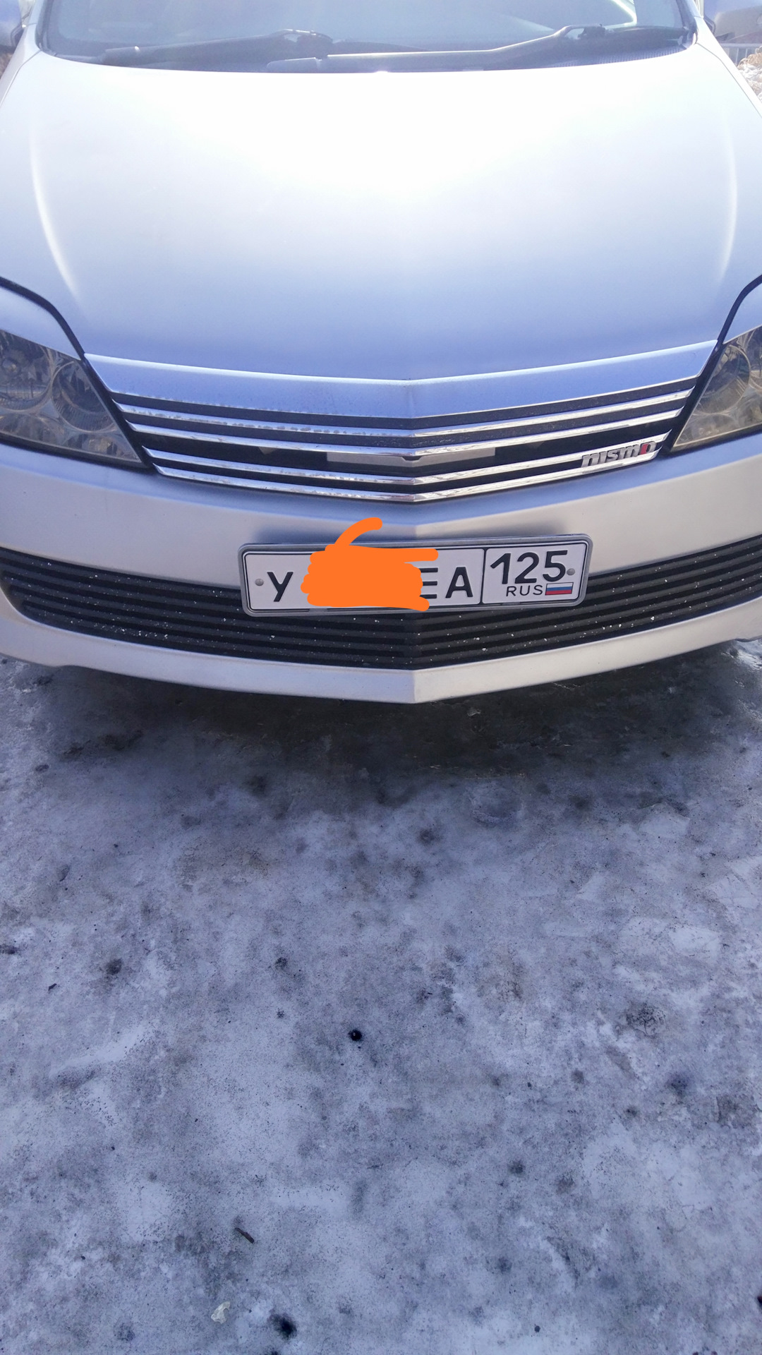Замена номерных знаков на новые — Nissan Primera Wagon (P12), 2 л, 2003 ...
