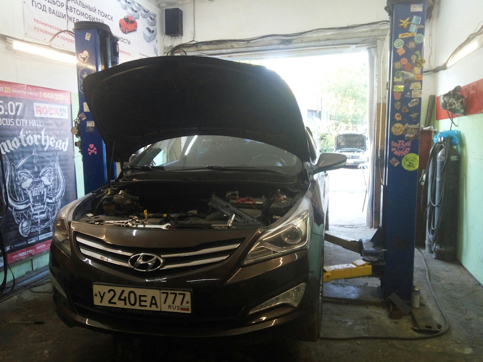 Huindai Solaris Замена цепи ГРМ — DRIVE2