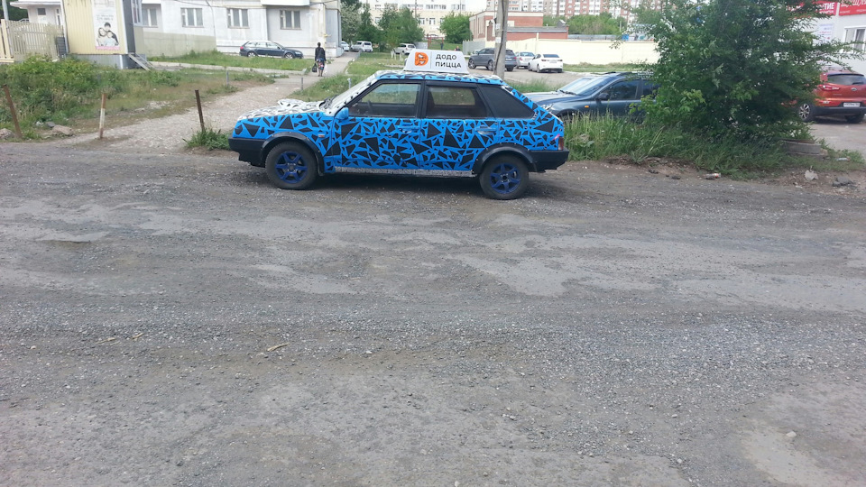 Lada 2109 Синий хром Стайл