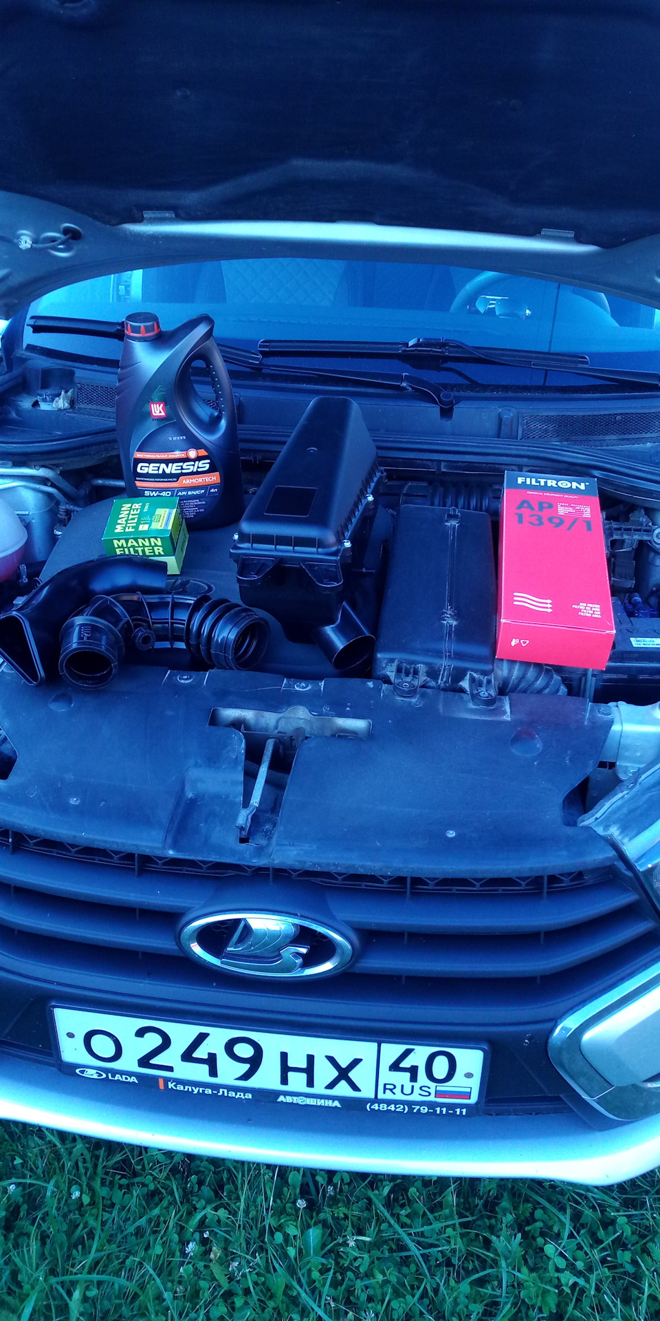 Впуск от веста спорт и подготовка к промежуточному ТО — Lada Vesta (1G ...