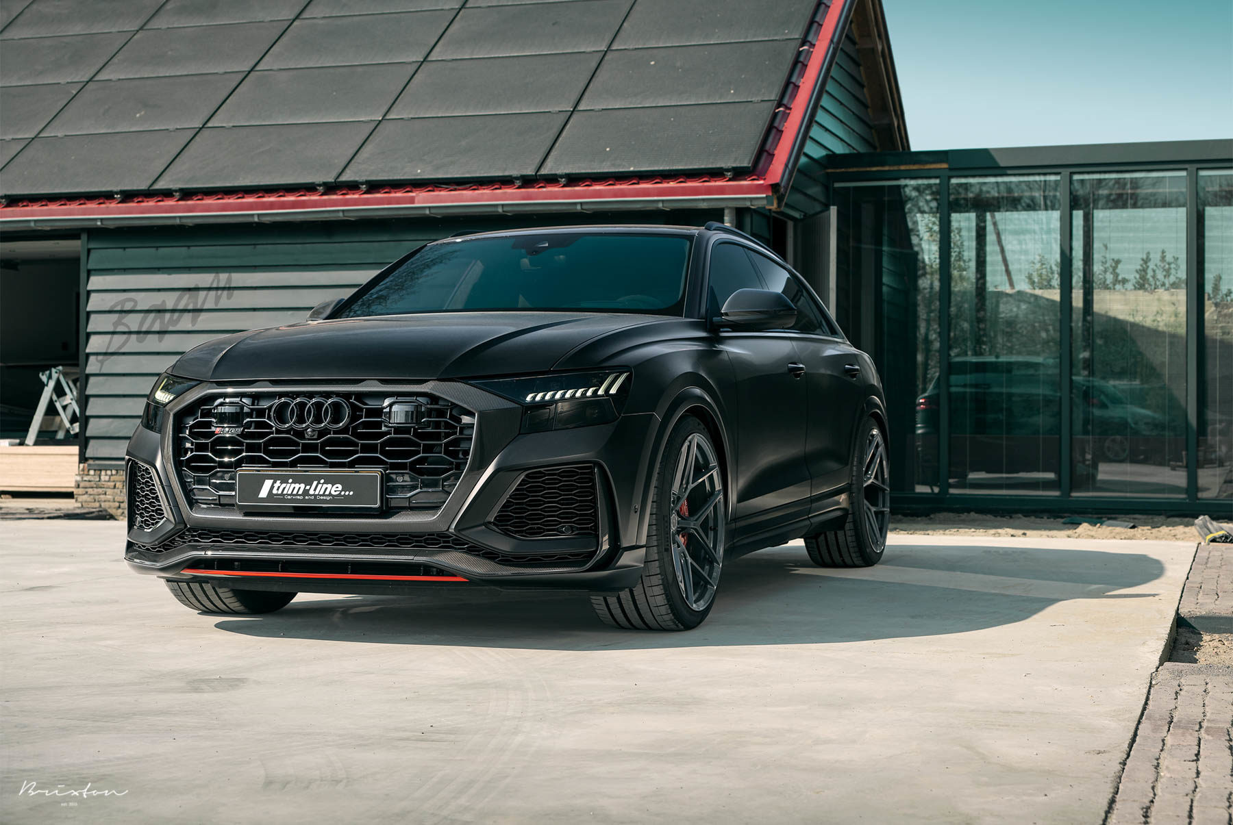 Audi q8 matte black customized eed