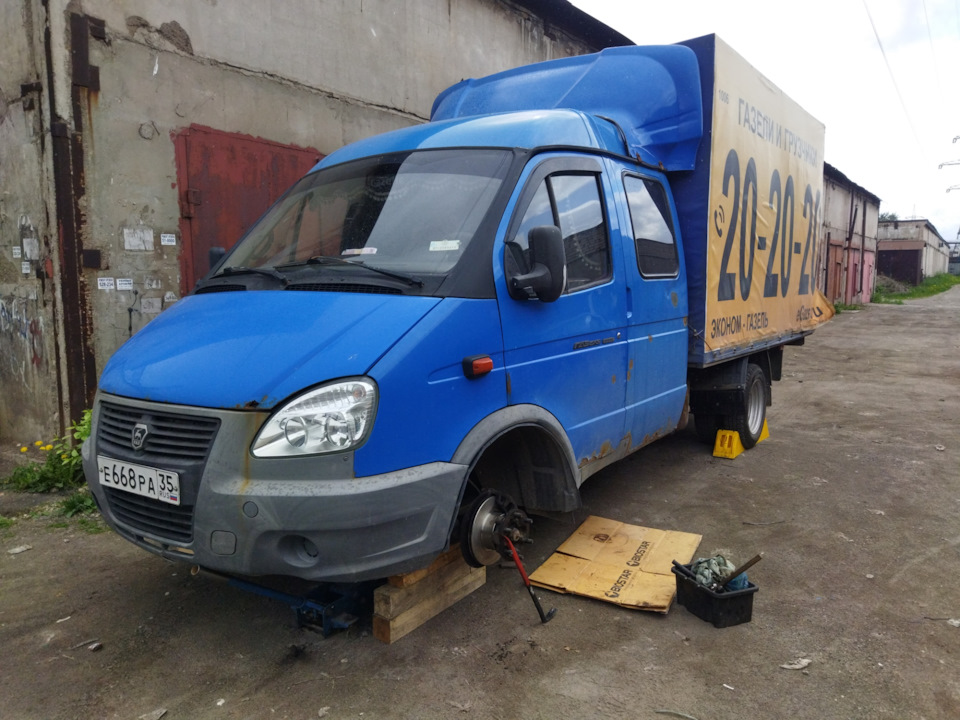 Замена тормозных дисков. — ГАЗ Газель, 2,9 л, 2011 года | плановое ТО ...