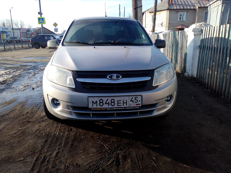 Установка ПТФ на ГРАНТУ. — Lada Гранта, 1,6 л, 2013 года | просто так ...