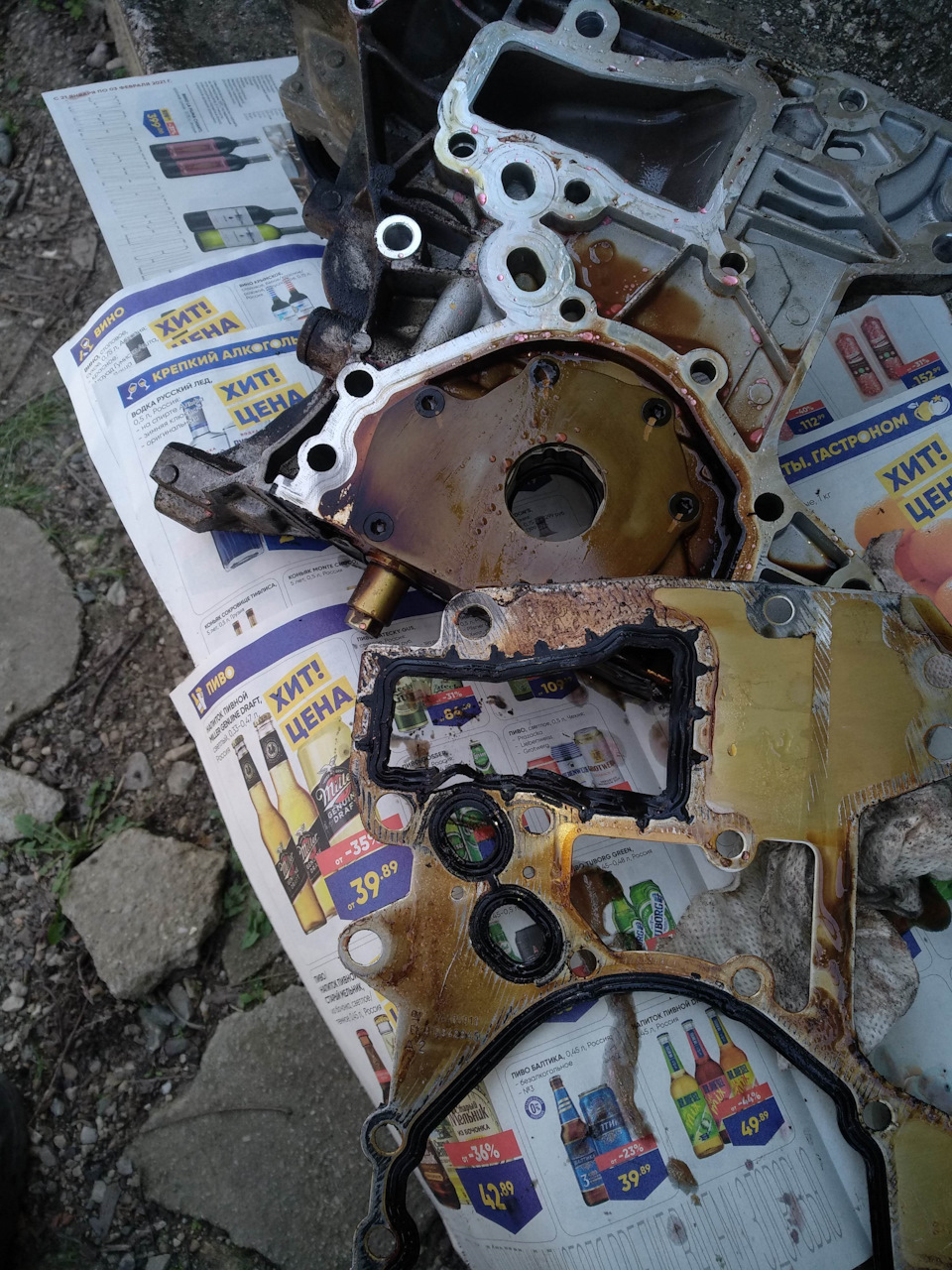 Замена прокладки маслонасоса, переклейка поддона Авео Т300 часть 1 ...