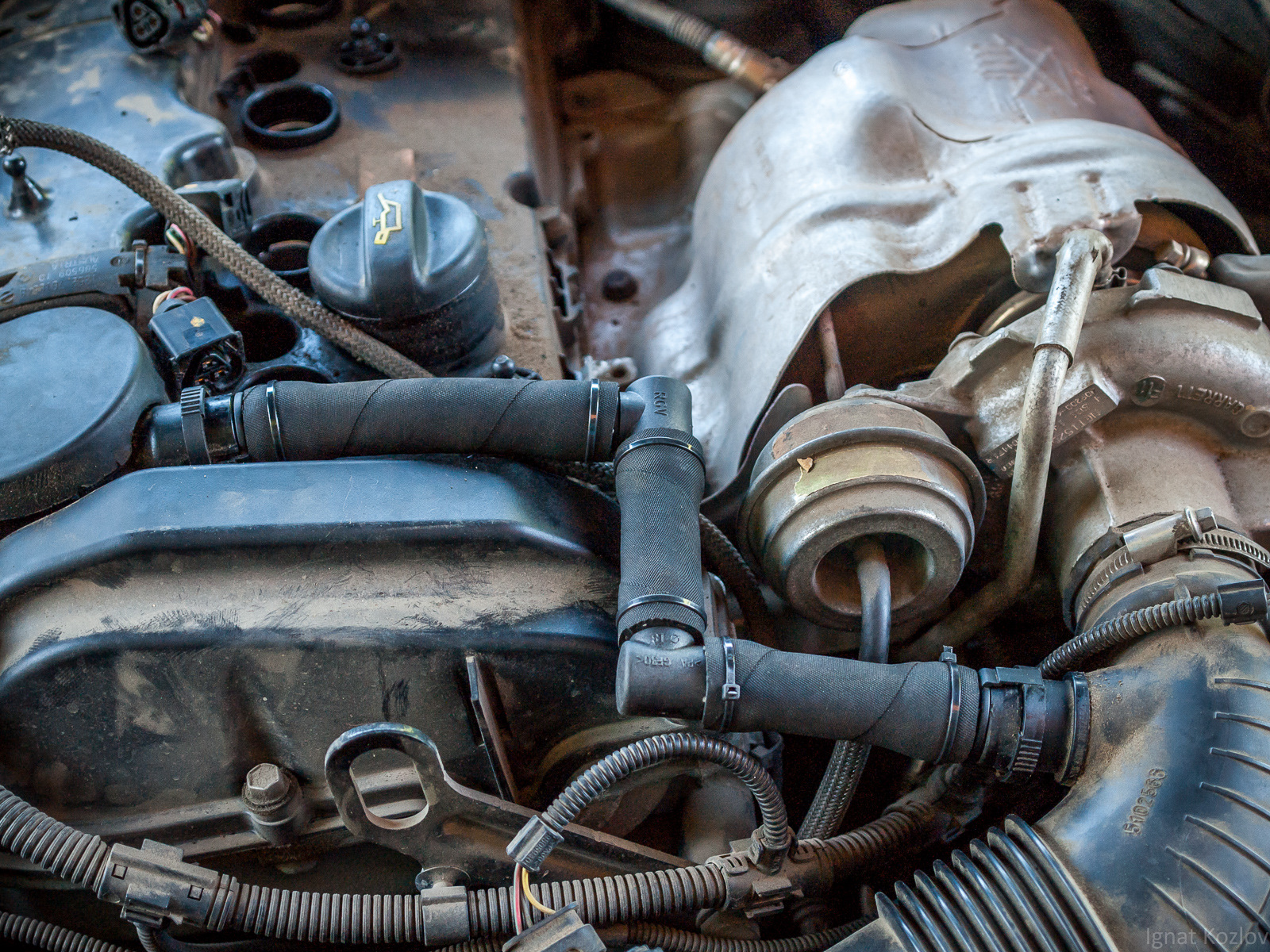 Чистка дросселя и РХХ — Hyundai Tucson (JM), 2 л, 2006 года | своими ...