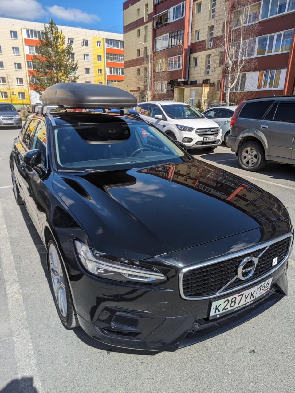 Помыл машину или быть дождю?) — Volvo V90 (2G), 2 л, 2017 года | наблюдение  | DRIVE2