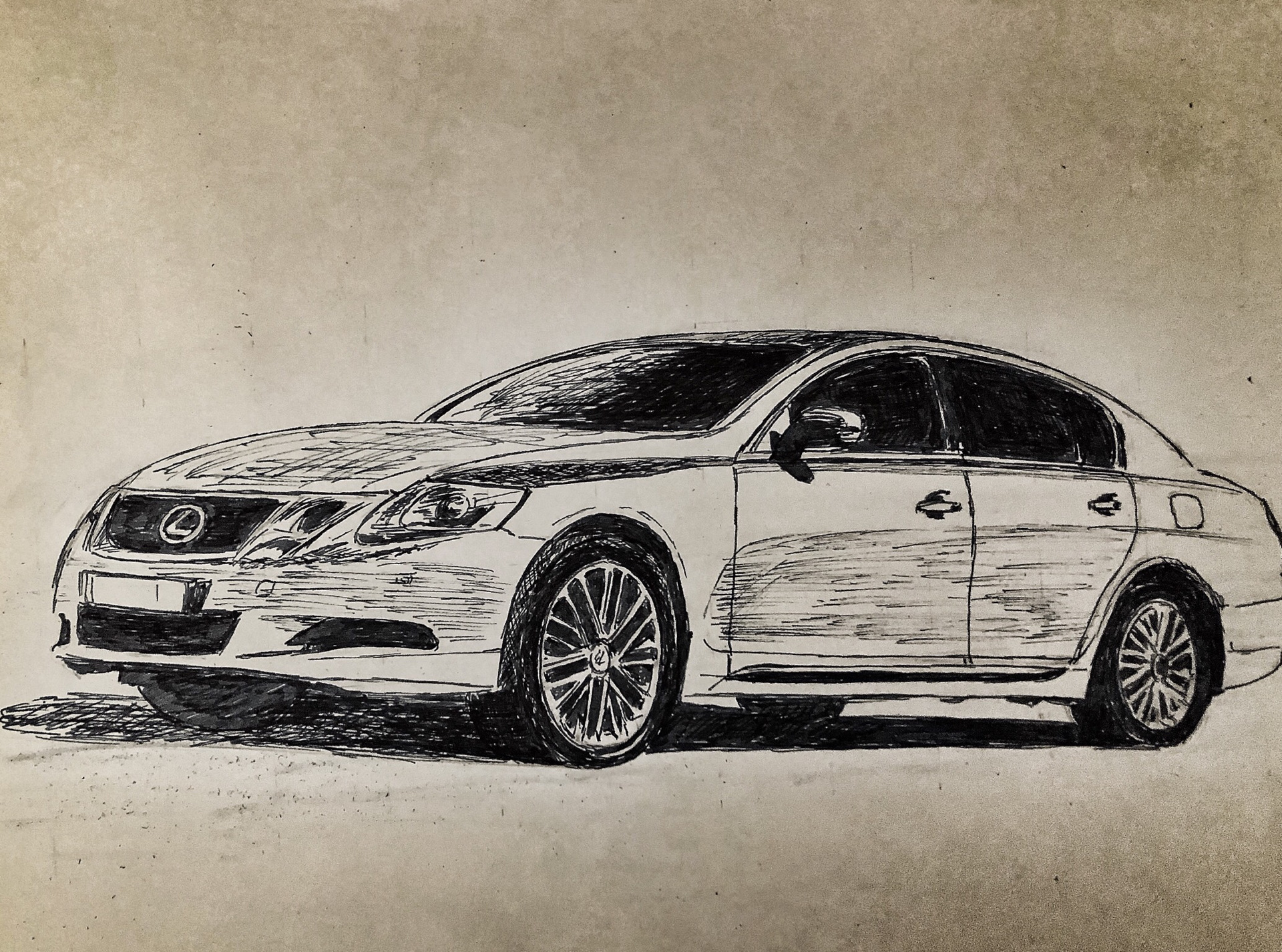 Lexus gs300 drawing