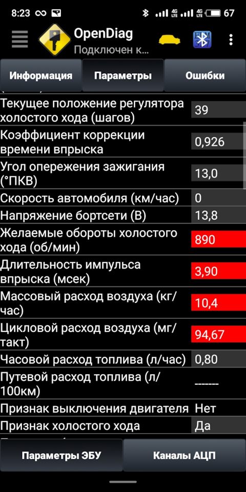 Типовые параметры эбу январь 5 1